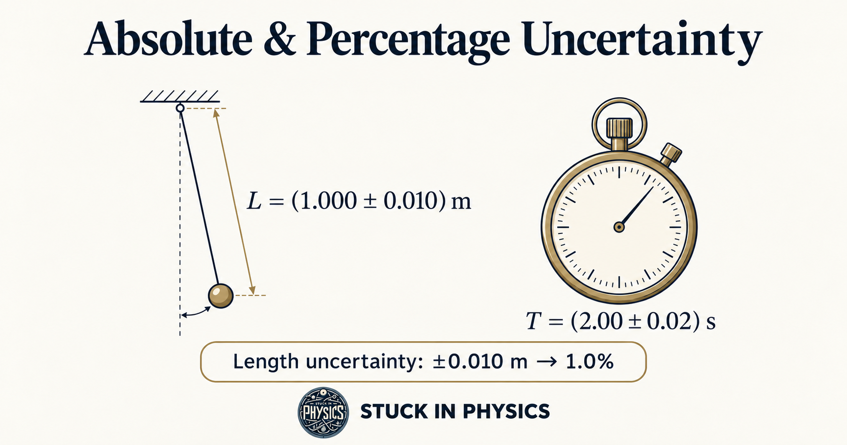 Absolute and Percentage Uncertainty